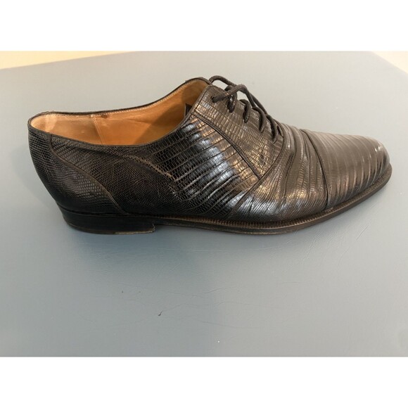 Cesare Paciotti per Stephane Kelian Men\'s Lizard Skin Shoes Black 10 Shoe Trees main image 4
